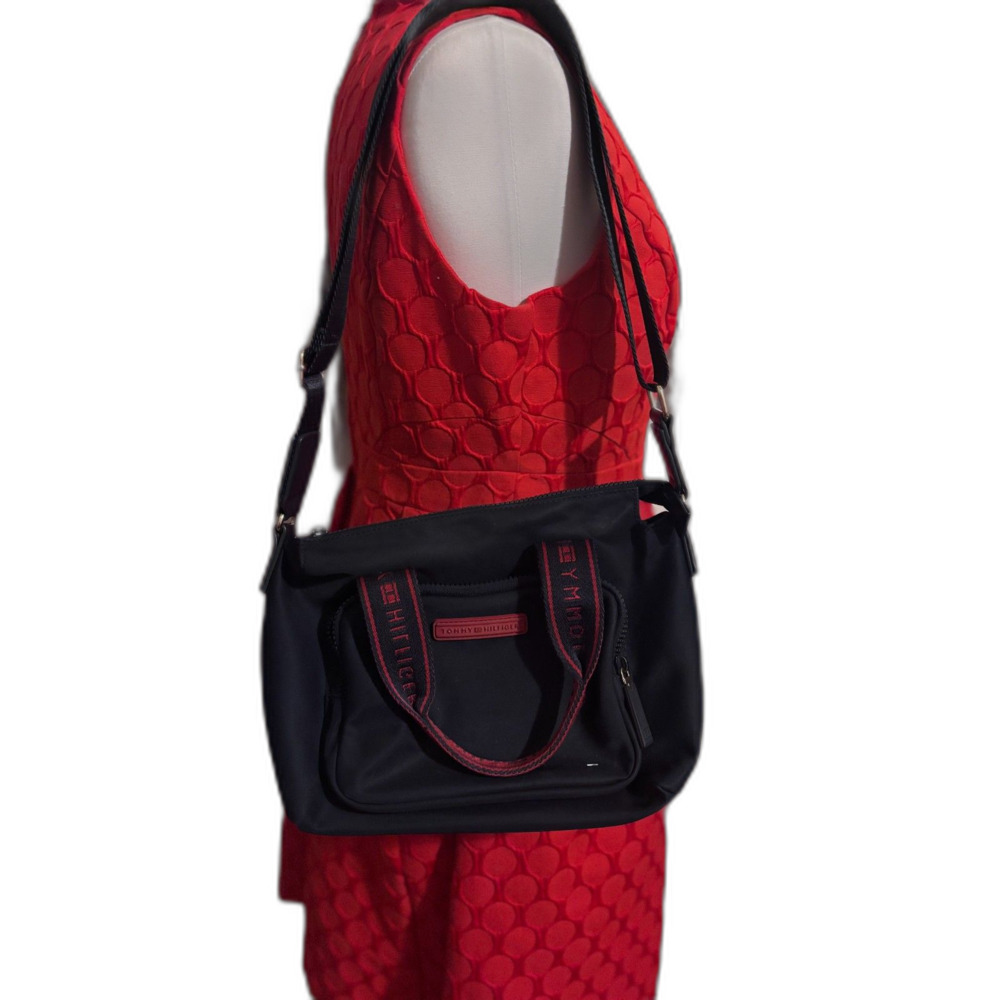 Tommy Hilfiger Blue and Red Shoulder Bag